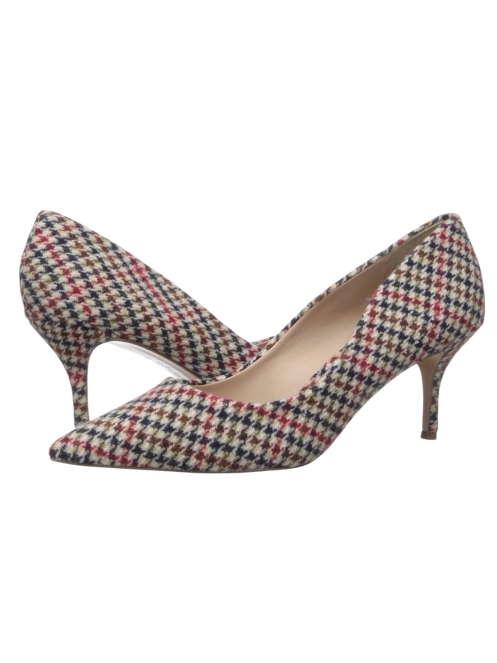 Charles By Charles David Multicolor Houndstooth Pointed-Toe Pumps Size 6 -- WORK